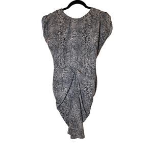 GUESS Woman's Sheath Short Sleeve Dress Snake Print Size 2